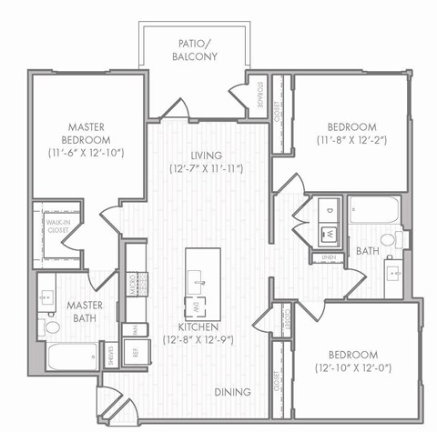C1 Floor Plan at Rivue, Chula Vista, CA